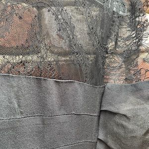 Silk and Lace black dress